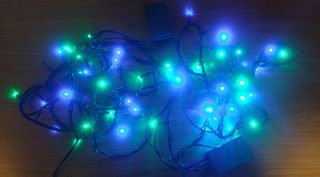 2 set luci multicolori addobbi Natale feste