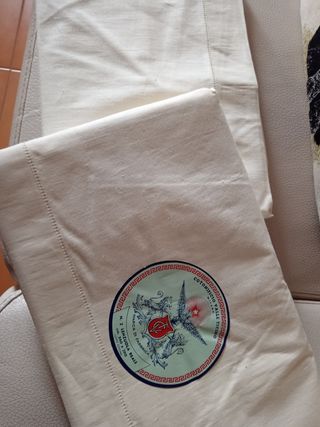 Lenzuola matrimoniali vintage gialle