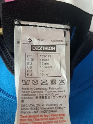 Traje neopreno niño