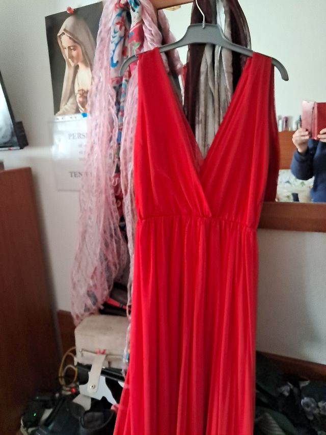 Vestido largo corte pecho sirena