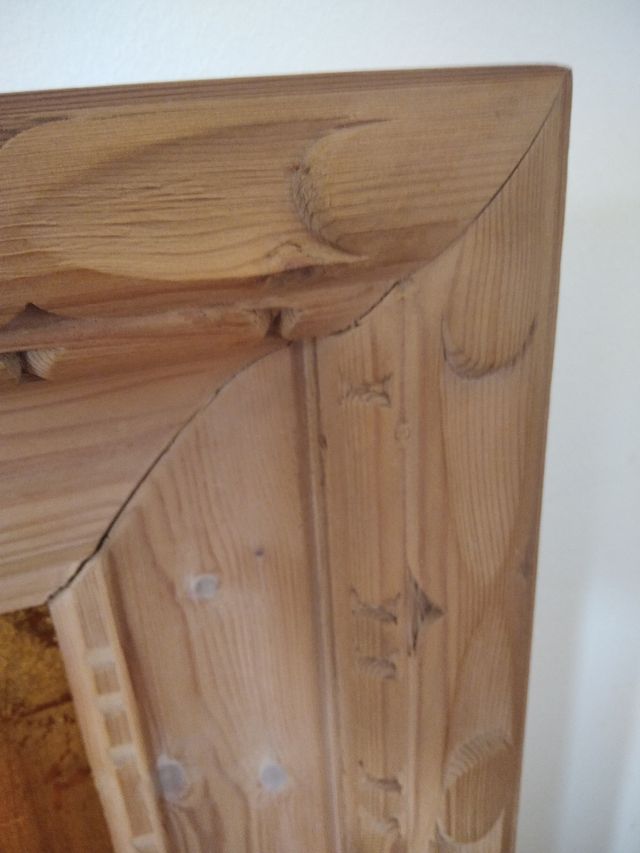 Quadro XL da 1 x 1 m. Cornice intagliata