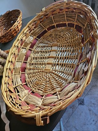 Grande cesto in paglia ..