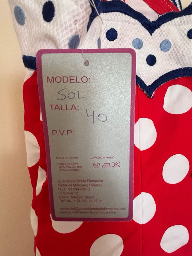 Traje flamenca corto