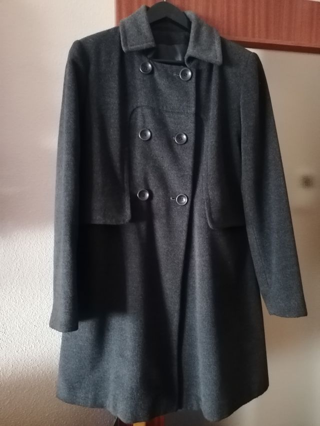 Abrigo mujer gris talla 44