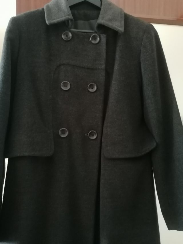 Abrigo mujer gris talla 44