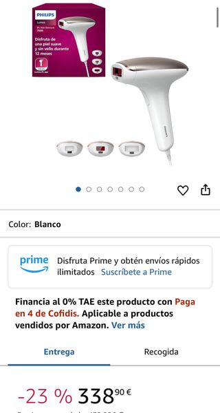 SIN ESTRENAR!! DEPILADORA PHILIPS LUMEA IPL