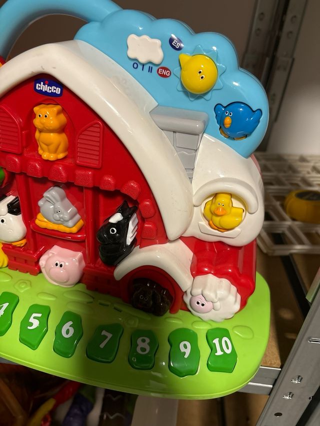 Juguete de sonidos en ingles y en español de la ma