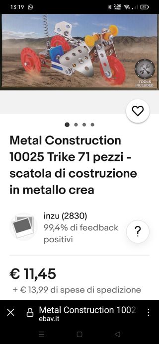 Meccano costruzioni gioco