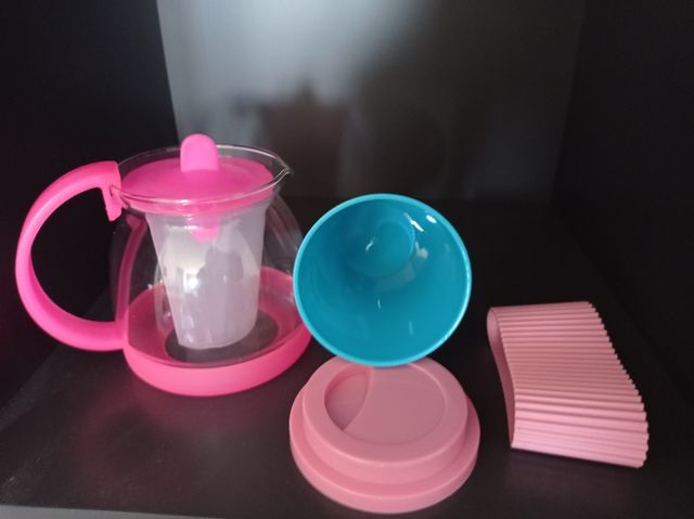 Lote Tetera Infusiones y Vaso