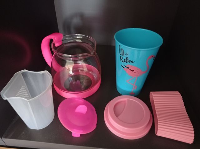 Lote Tetera Infusiones y Vaso