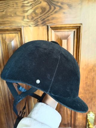 Casco de equitación terciopelo