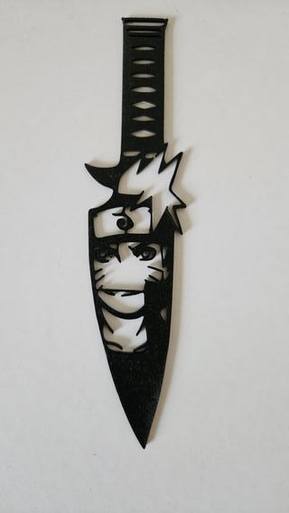 Kunai Naruto - Coltello Wall art 2D