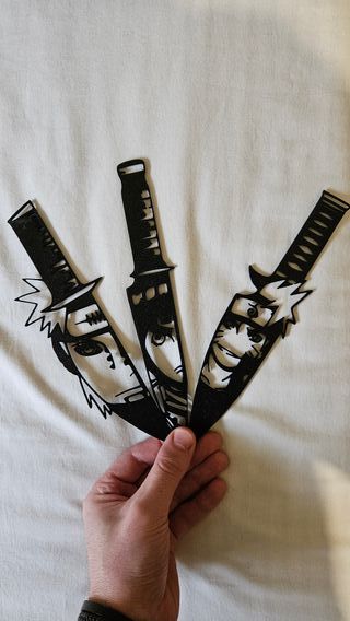 Kunai Naruto - Coltello Wall art 2D