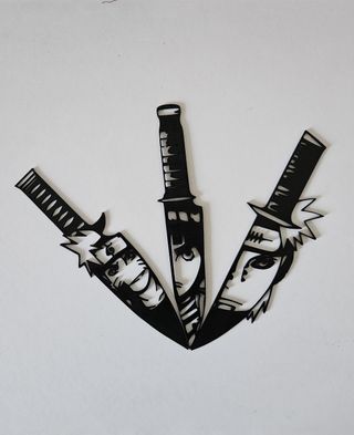 Kunai Naruto - Coltello Wall art 2D