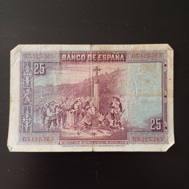Billete 25 pesetas 1928