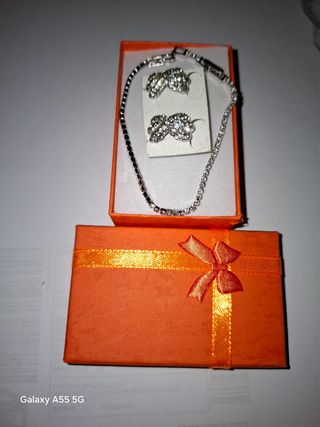 Orecchini clips bracciale set