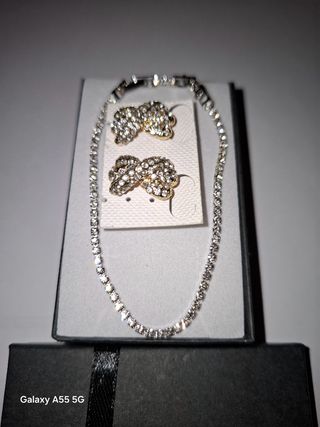 Bracciale orecchini clips regalo