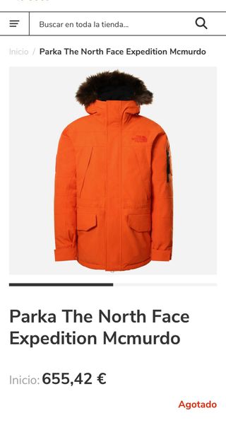 Abrigo North Face Expedition Mcmurdo