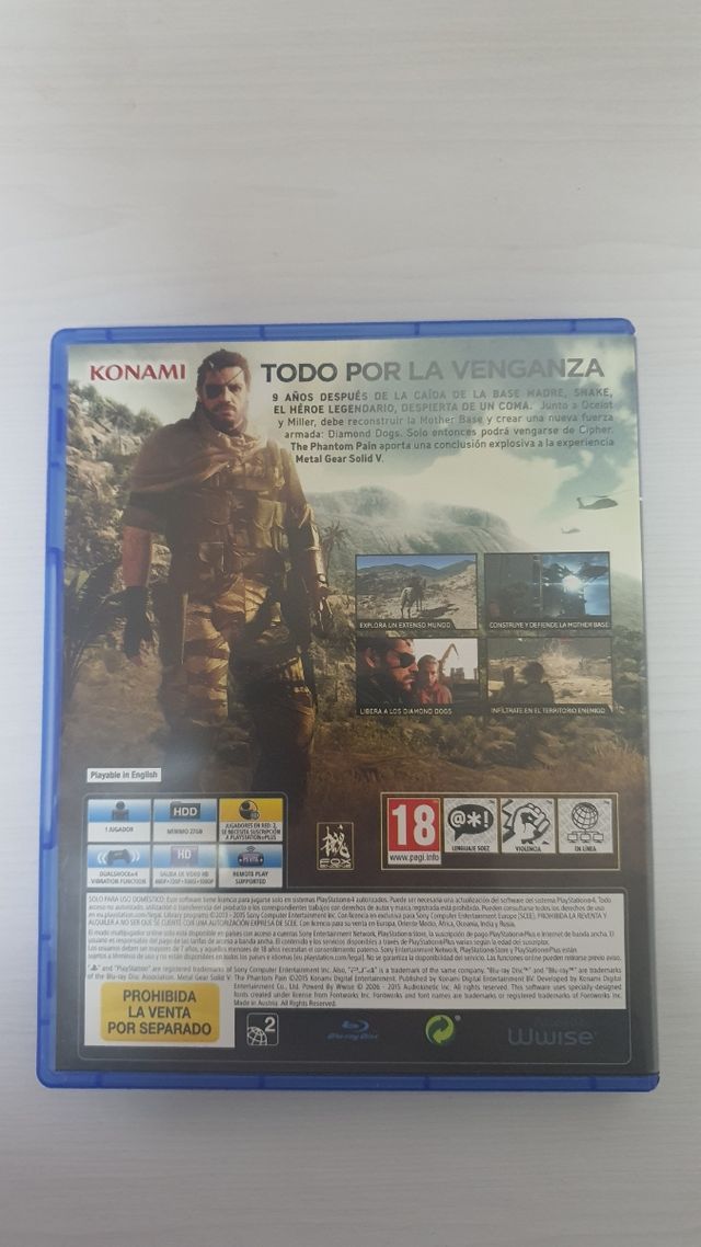 Metal Gear V: The Phantom Pain PS4
