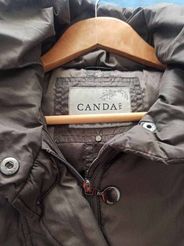 Chaqueta larga CyA mujer con capucha