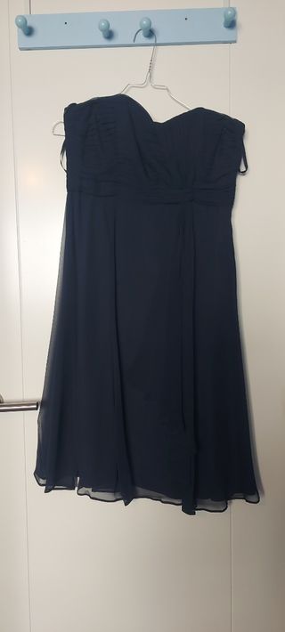 Vestido de fiesta corto palabra de honor