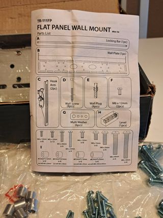 Soporte TV hasta 60 " (152 cm.) máximo 60 kg.