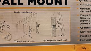 Soporte TV hasta 60 " (152 cm.) máximo 60 kg.