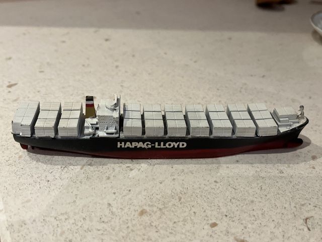 Maqueta Hapag-Lloyd contenedor marítimo