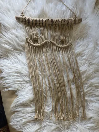 Tapiz Arazzo macrame beige Decorazioni Boho Nordic