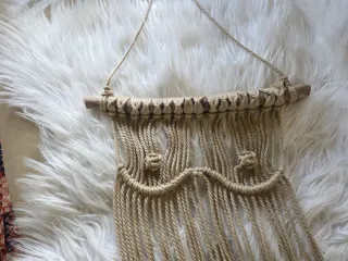 Tapiz Arazzo macrame beige Decorazioni Boho Nordic