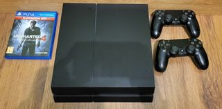 PS4 1tb, Uncharted 4, 2 mandos