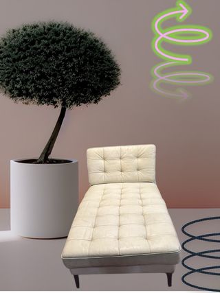 Chaise longue piel Ikea LANDSKRONA