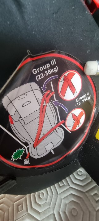 Silla de coche grupo 2-3.