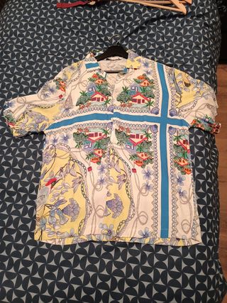 CAMISA CORTA ZARA TALLA M BUEN ESTADO 