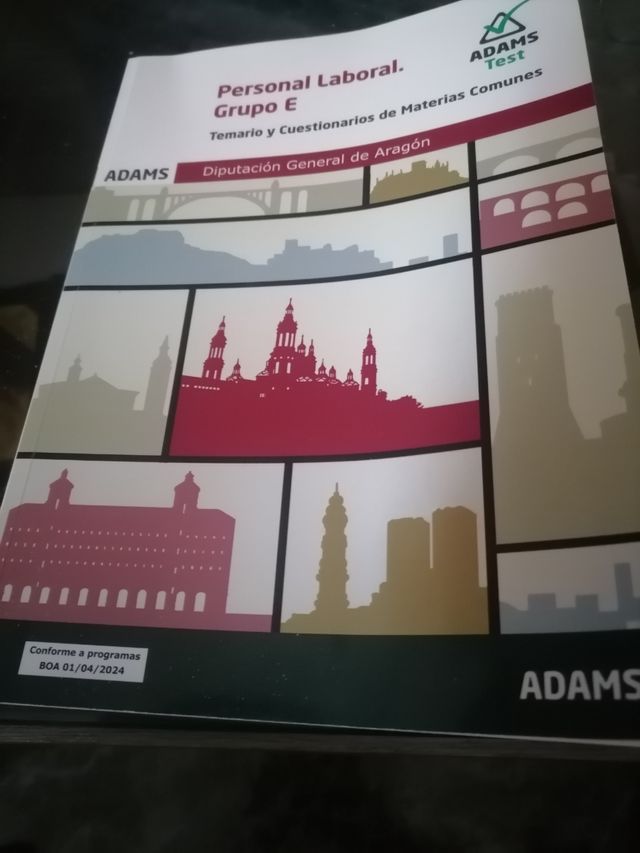 Temario y Cuestionarios Materias Comunes Personal Laboral Grupo E Diputación General de Aragón