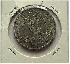 Moneda 5 pesetas de 1949