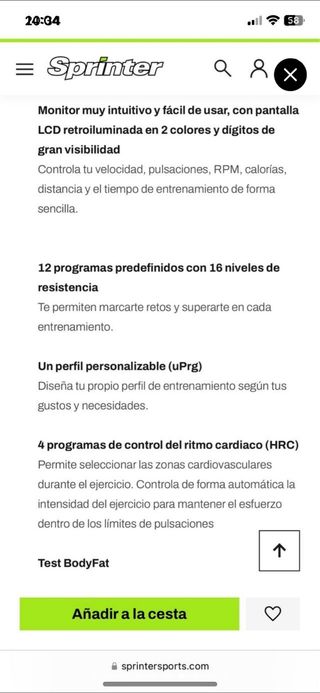 Bicicleta Elíptica BH