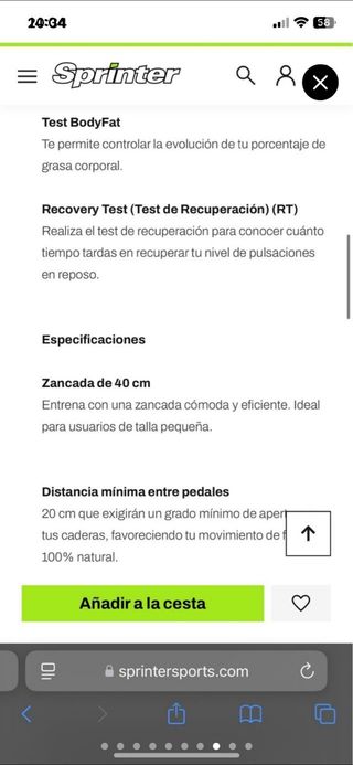 Bicicleta Elíptica BH