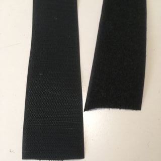 Nastro velcro nero a strappo mt.6 x cm.5.