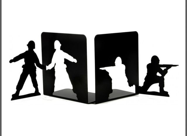 Sujetalibros Hombres Soldados