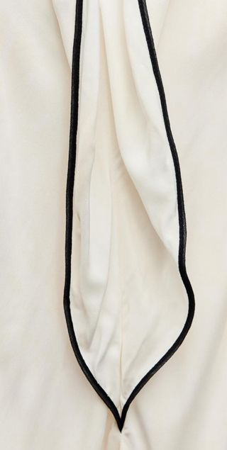 Vestido midi ZARA estampado crema