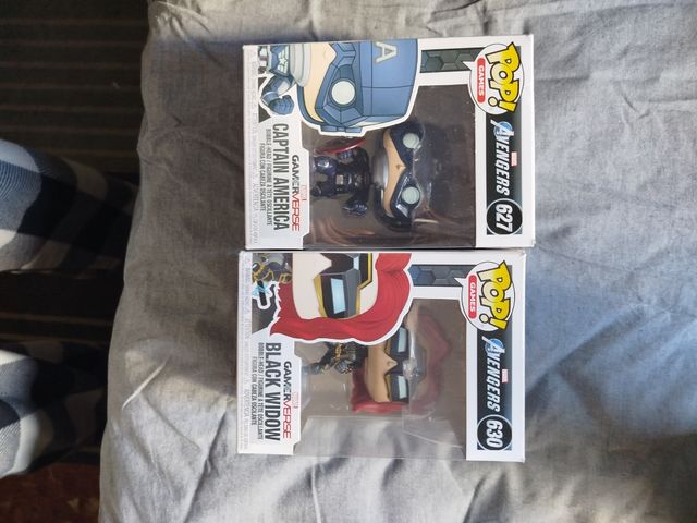 FUNKO POP CAPITAN AMÉRICA Y VIUDA NEGRA