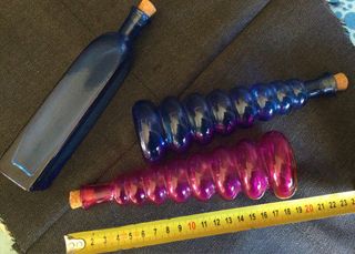 Set di 3 bottiglie decorative