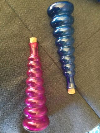 Set di 3 bottiglie decorative