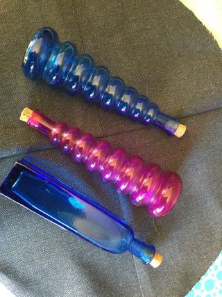 Set di 3 bottiglie decorative