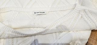 Jersey de punto en algodón cuello redondo talla M.