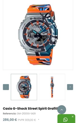 Reloj Jaguar cronógrafo dorado-verde