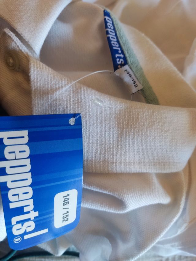 Polos blancos, manga corta