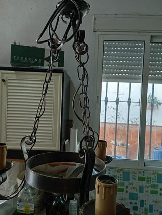 Lámpara rustica de forja