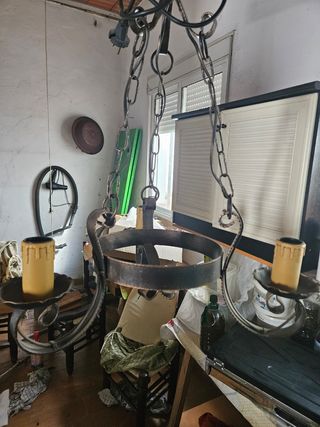 Lámpara rustica de forja